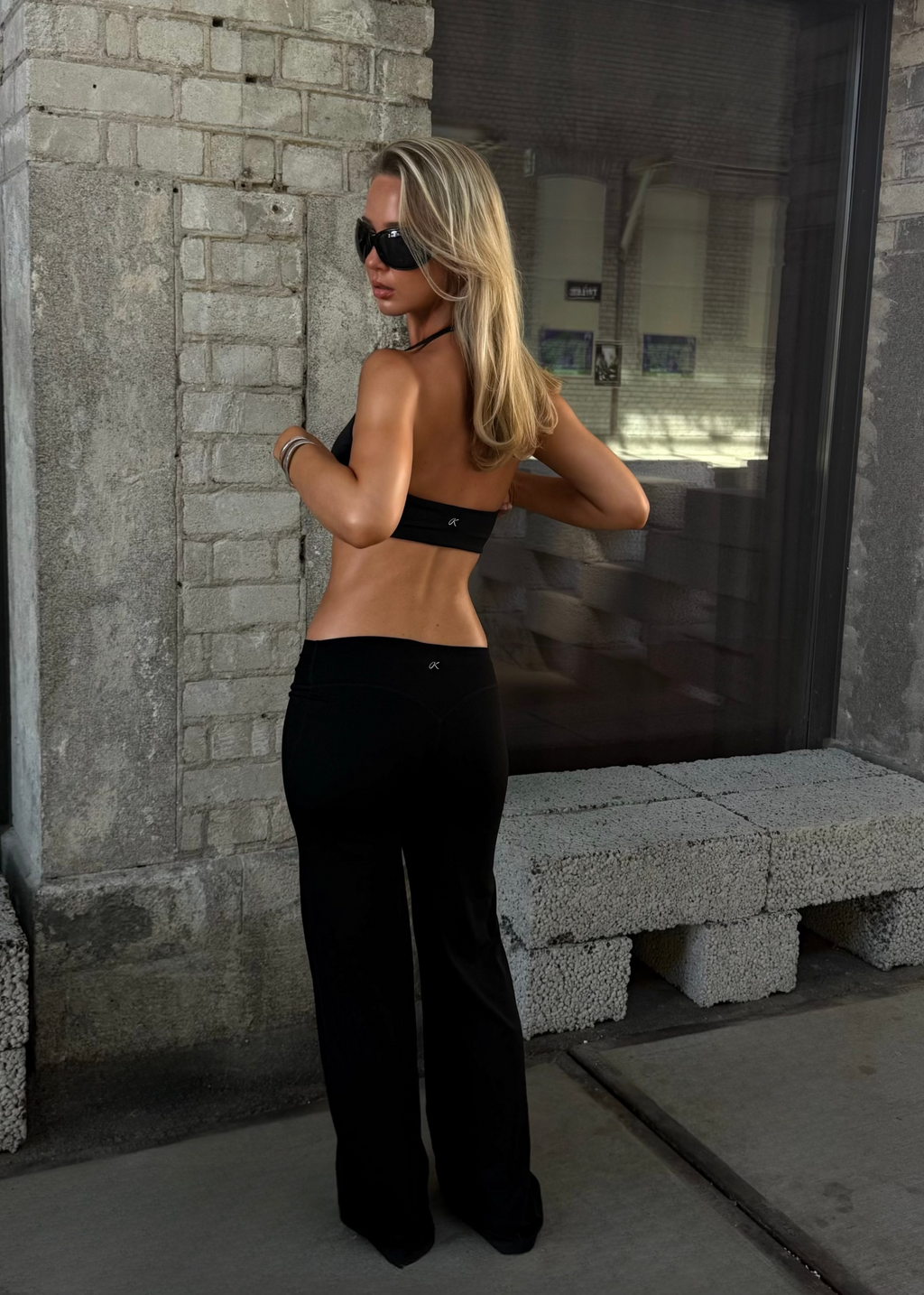 LeaSilk Halterneck Bra Black