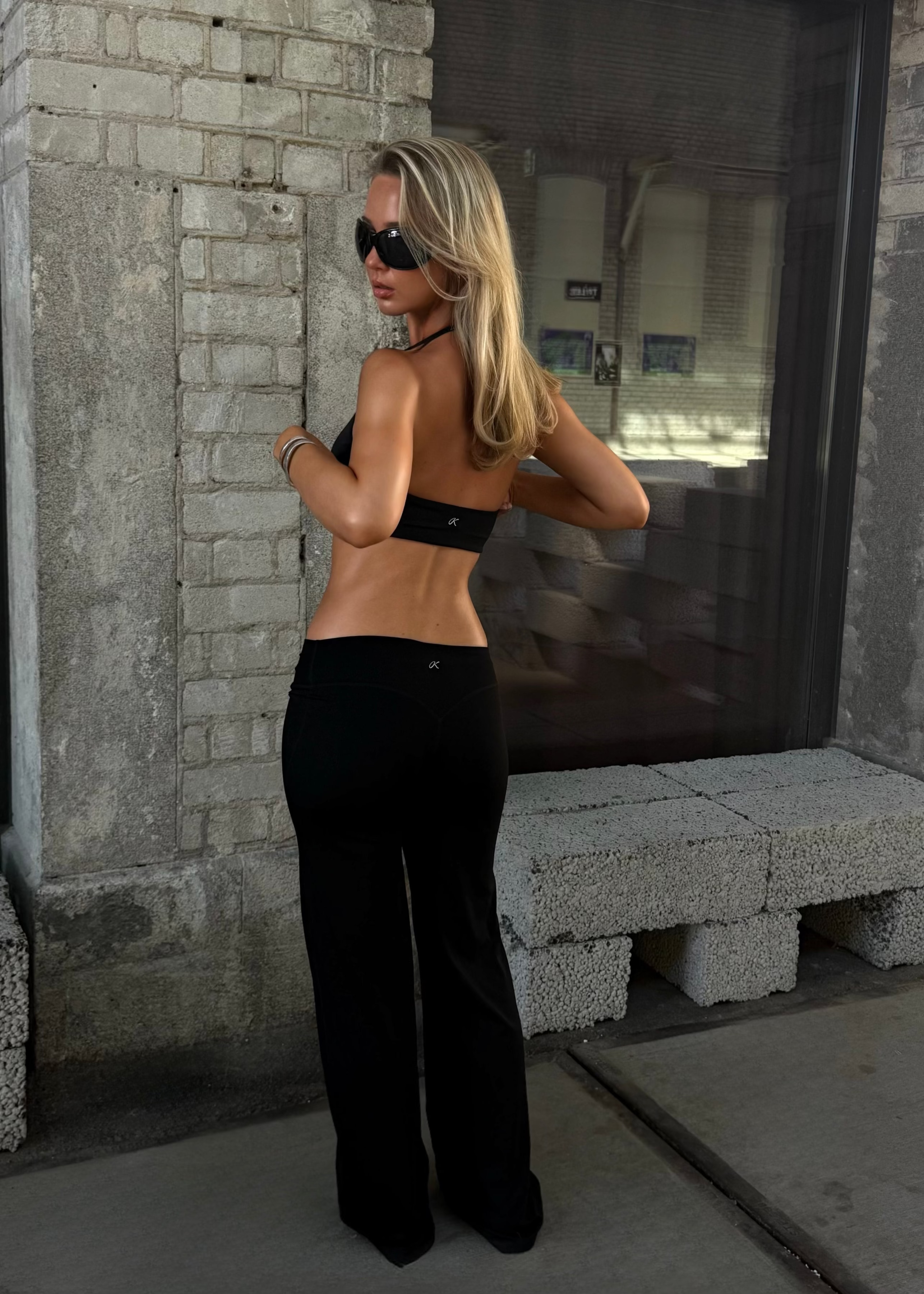 LeaSilk Halterneck Bra Black