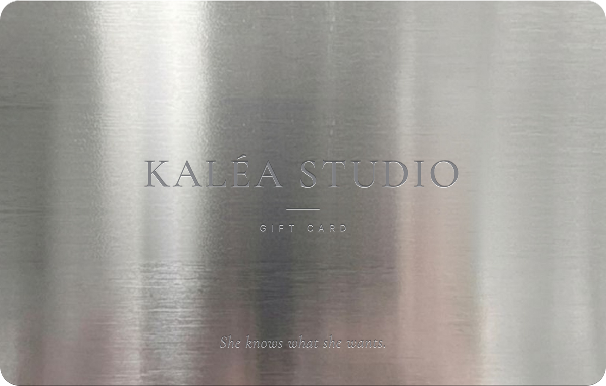 KALÉA STUDIO gift card in brushed silver