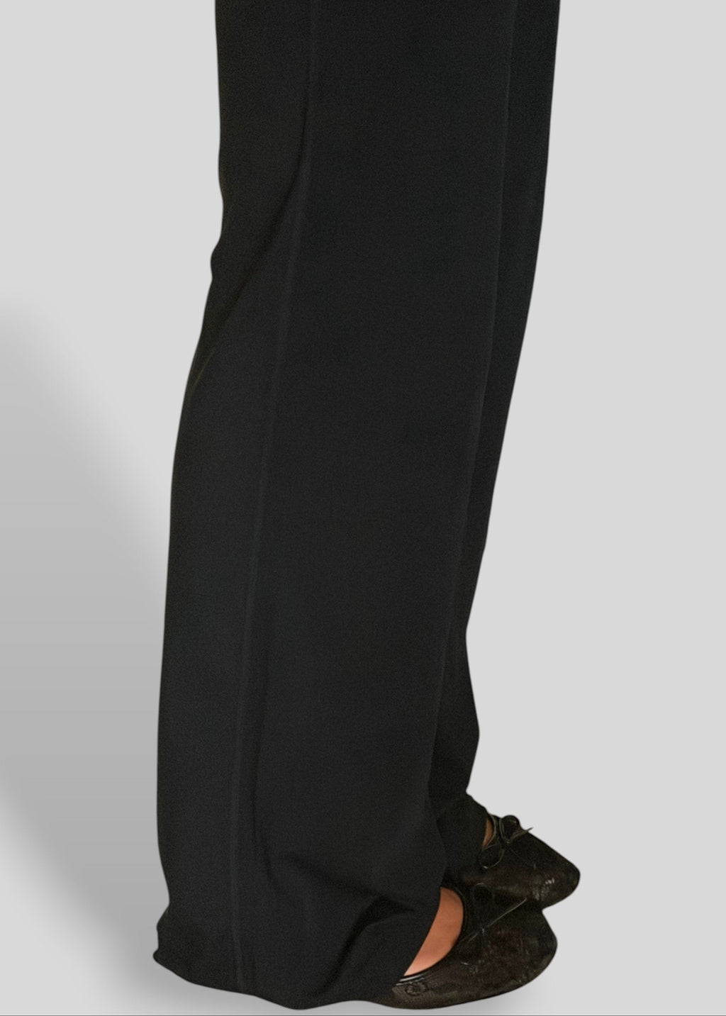 Black wide leg pants tall