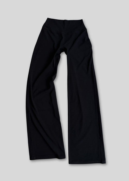 Black wide leg pants tall
